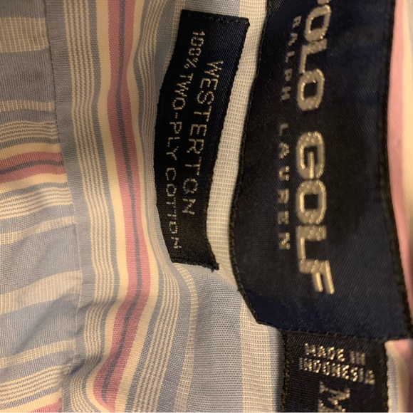Polo Golf Ralph Lauren size Medium two-ply cotton button down - Picture 3 of 3